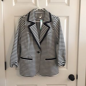 41 Hawthorn Black and white stripe Blazer